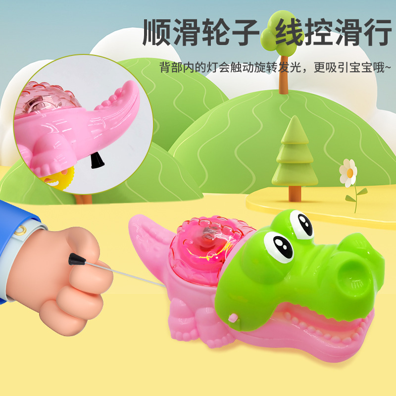 Juguetes de tracción luminosa - Cocodrilo, pez de colores y ratón, juguetes educativos para niños, también juguetes para mascotas (perros y gatos), venta al por mayor