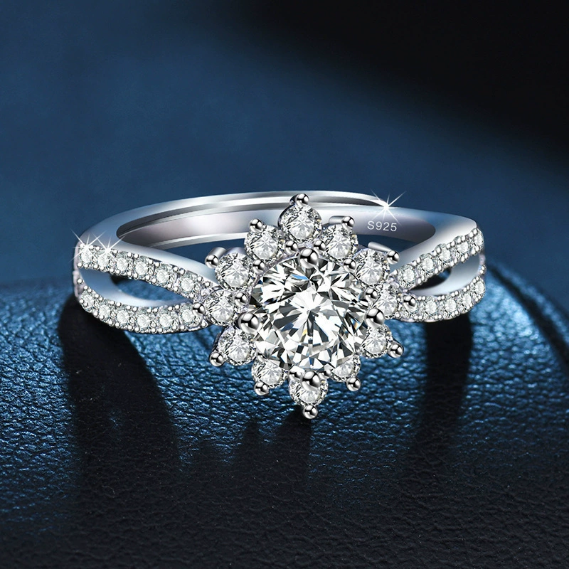 One size ring, platinum 950 sample