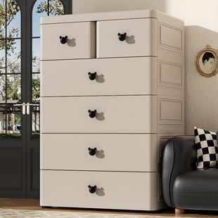 Baby Wardrobe Living Room Storage Cabinet Household Storage Cabinet Five-Drawer Storage Cabinet Drawer-Type Multi-Layer 70cm Kidsren's Wardrobe