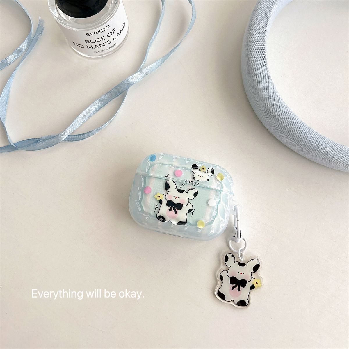 Cartoon de Japón y Corea del Sur Wave Point Dog Bear para Apple Earphone Case AirPods 4 Earphone Case Pro3 Bluetooth Case