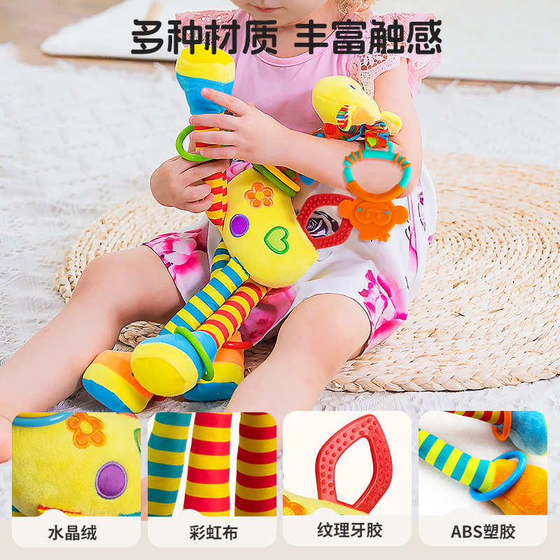 Juguete Colgante con Sonajero de Peluche Interactivo para Cuna y Cochecito image 3