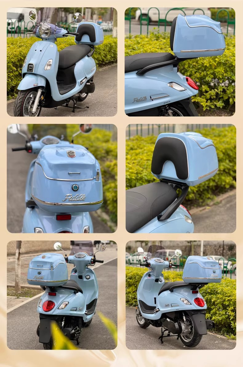 Suitable for Sanyang Fit 5 Scooter Tail Box Fiddle150 Retro Luggage Box Trunk Accessories