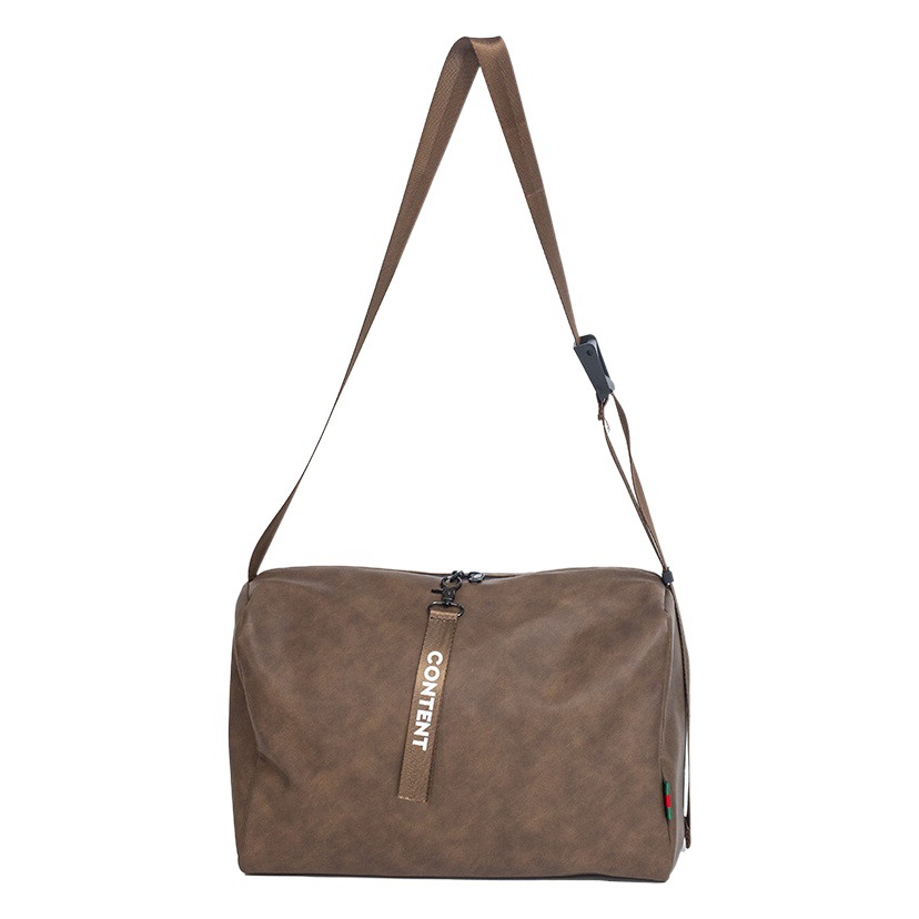 Mejorada reforzada cremallera impermeable marca de moda engrosada bolso de hombro de cuero suave bolsa de fitness bolsa de mensajero de moda de gran capacidad