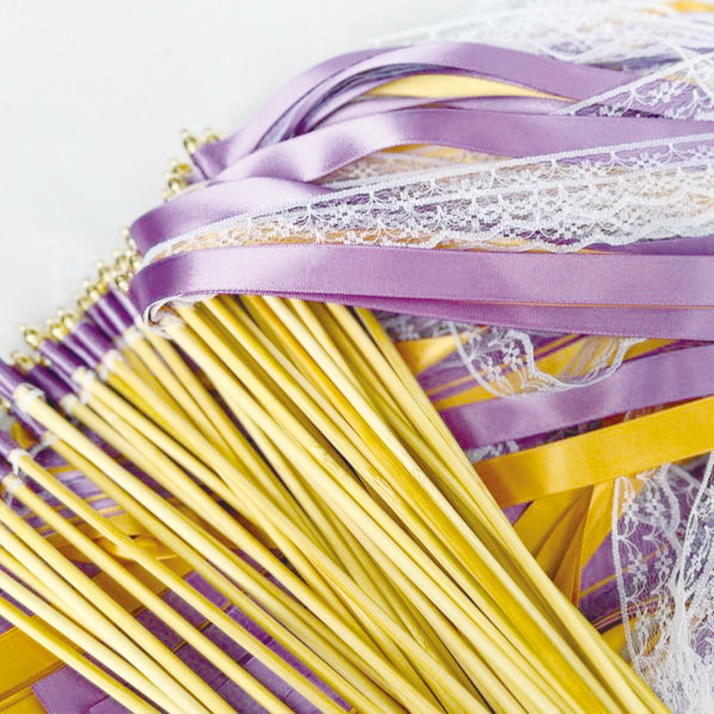 Europa y Estados Unidos decoraciones de boda transfronterizas varitas de hadas, campana de encaje, cinta varita mágica, decoración de boda de hadas