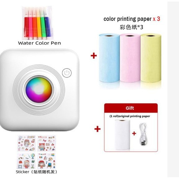 Mini impresora portátil C9, impresión térmica, fotos y apuntes, ideal para estudiantes, fábrica transfronteriza