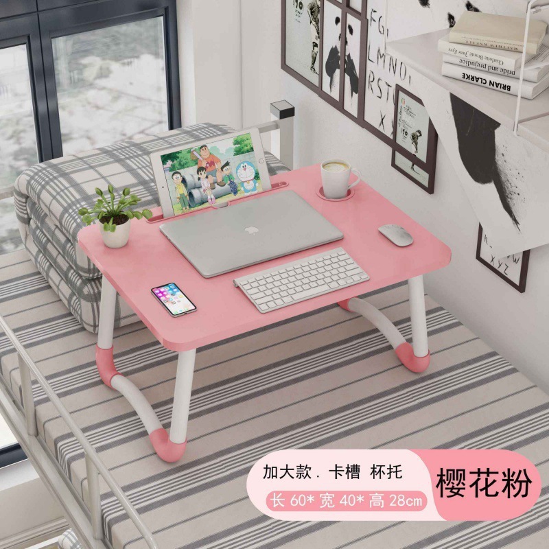 高さのあるベッドデスク学生寮ライティングホームコンピュータ怠惰な小さなテーブル折りたたみ式大型シンプルな寝室|undefined