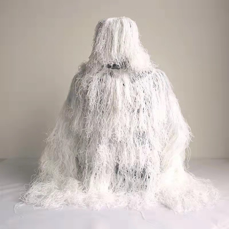 Ropa de Kirguistán, traje de camuflaje de cinco piezas para comer pollo en acción real CS, ropa de camuflaje de seda de nieve del desierto de la jungla antiaérea