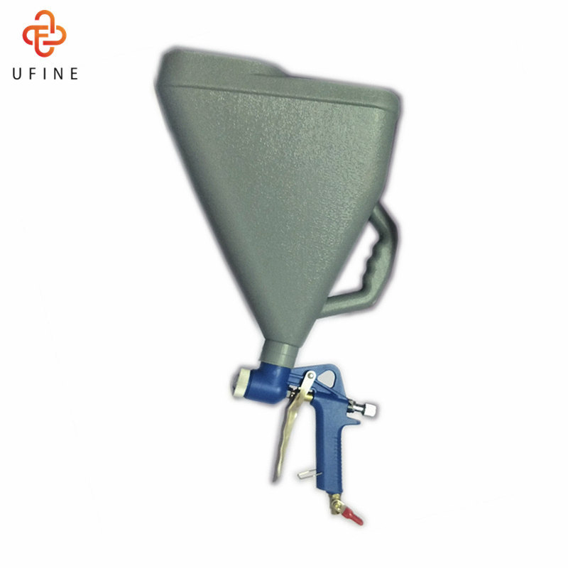 出口特大容积6L塑料漏斗弹涂王 真石乳胶漆喷涂器 气动喷枪