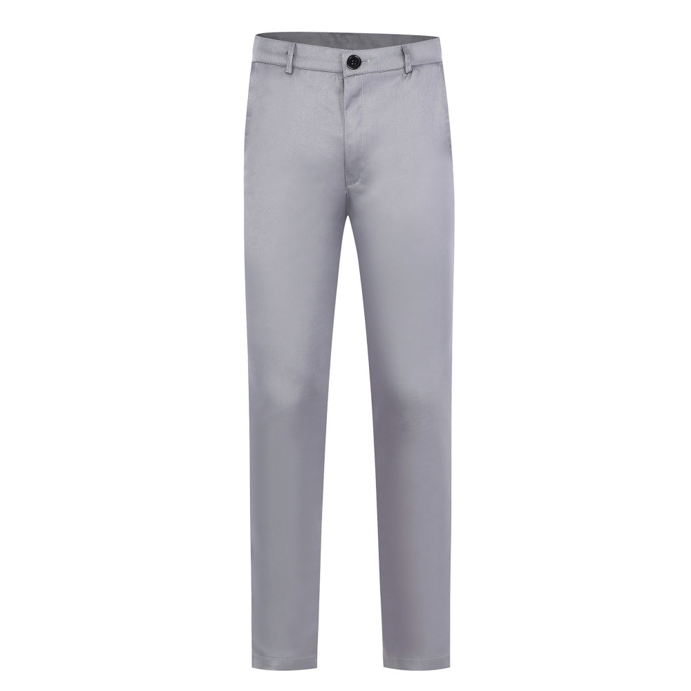 Primavera nuevos pantalones casuales sueltos rectos de los hombres de negocios primavera y otoño de los hombres de color sólido pantalones de traje casual pantalones de los hombres image 8