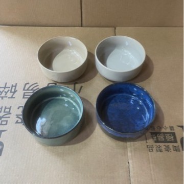 Tacos de cerámica para mascotas, tazón de gato, fondo plano, anti-derribado, horno de esmalte, tazón de agua para mascotas negro, tazón para perros y gatos, tazón para gatos