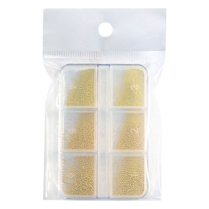 Accesorios para uñas nuevo estilo mini bola de acero pequeña mixta diamante plano bola de acero decoración de uñas color caramelo accesorios de bola de acero