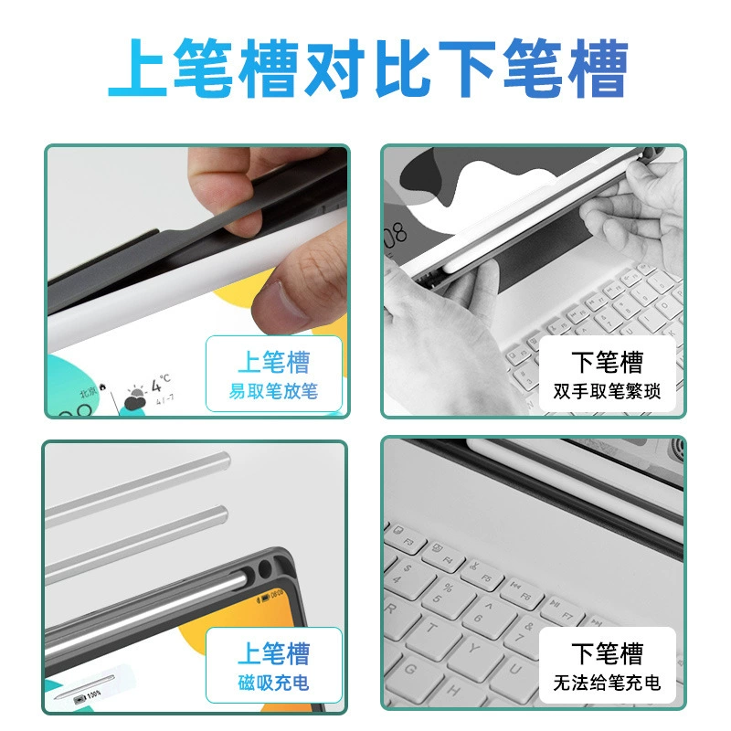 Подходит для Huawei Tablet MatePad 11 защитный чехол с клавиатурой и отсеком для стилуса 10.8" корпус 10.4 Pro 12.6 магнитный