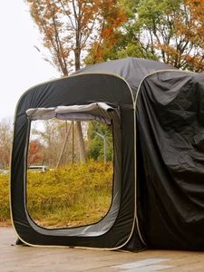Car-Mounted Tent for Outdoor Camping, Automatic Pop-Up Rear Tent Made of Waterproof Oxford Cloth, Fully Automatic Folding Rear Tent