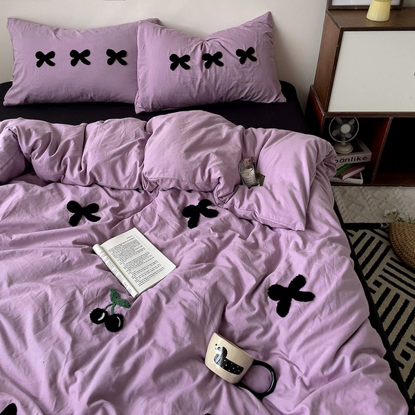 Bows-Purple Black [Export quality Mother and baby available]