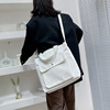 Shopping bag, brand capacious one-shoulder bag for leisure, backpack, 2023 collection, Korean style