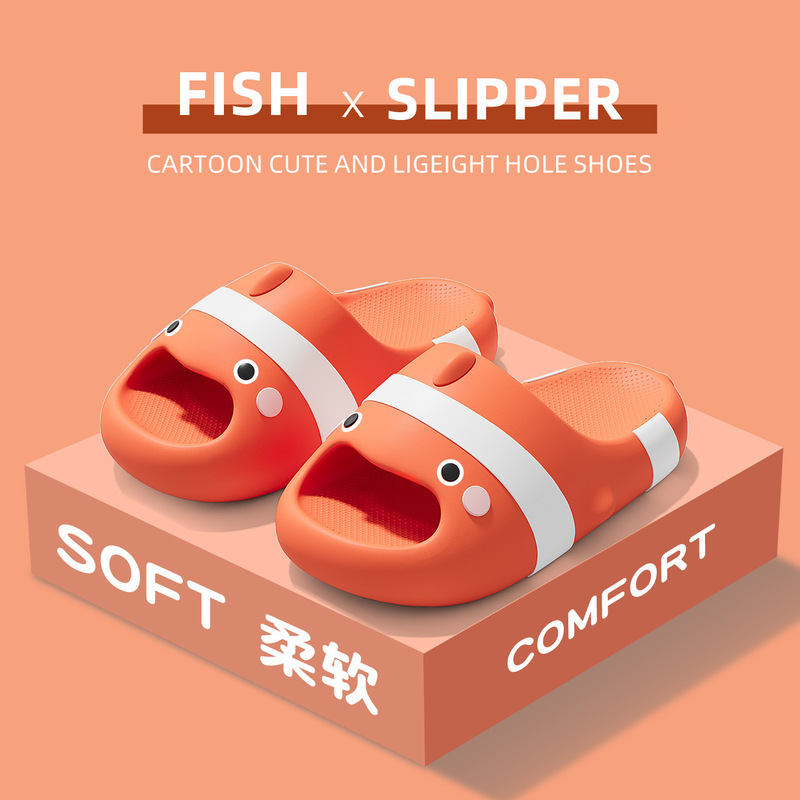 Children's Clownfish Slippers for Women, New Summer Style, Soft-Soled Eva Indoor Non-Slip Slippers for Men, Wholesale Children's Clownfish Slippers for Women, New Summer Style, Soft-Soled Eva Indoor Non-Slip Slippers for Men, Wholesale