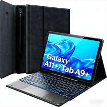 适用三星A11plus平板A11+蓝牙键盘A9puls蓝牙键盘A8无线键盘皮套