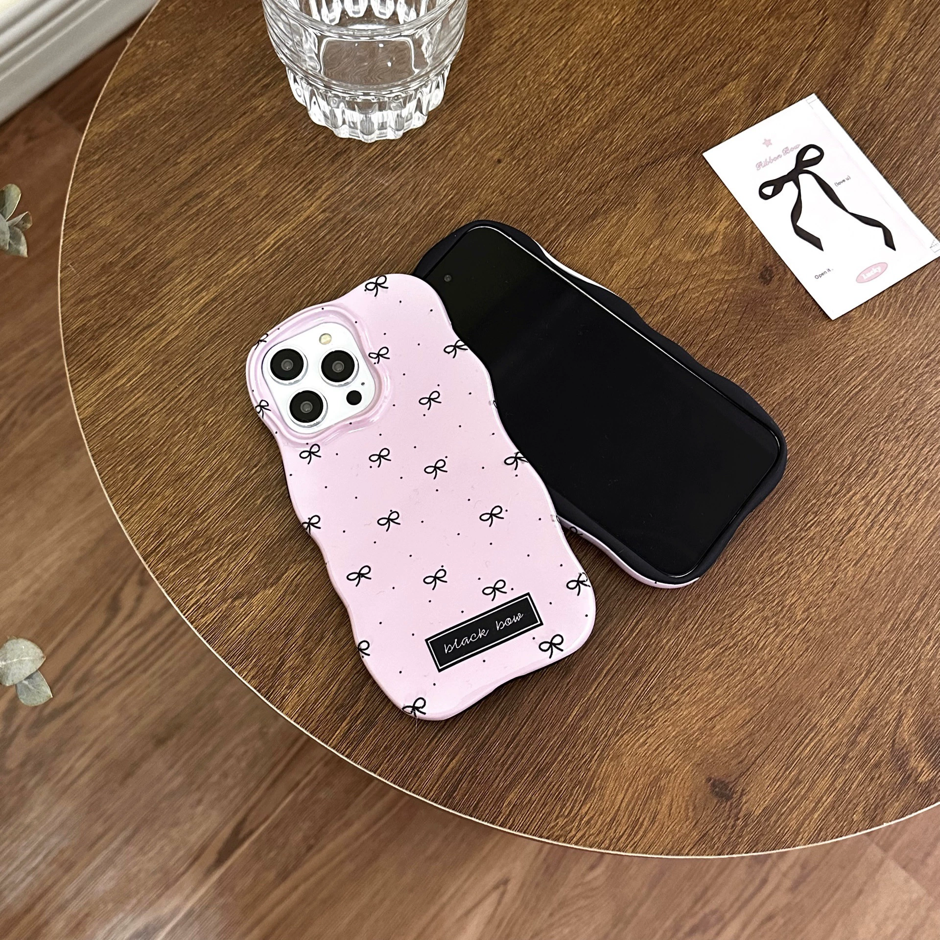 Apple, фуксия совместимый iPhone16 Pro с бантиком, iPhone 15, чехол, 2 в 1, iphone, 14