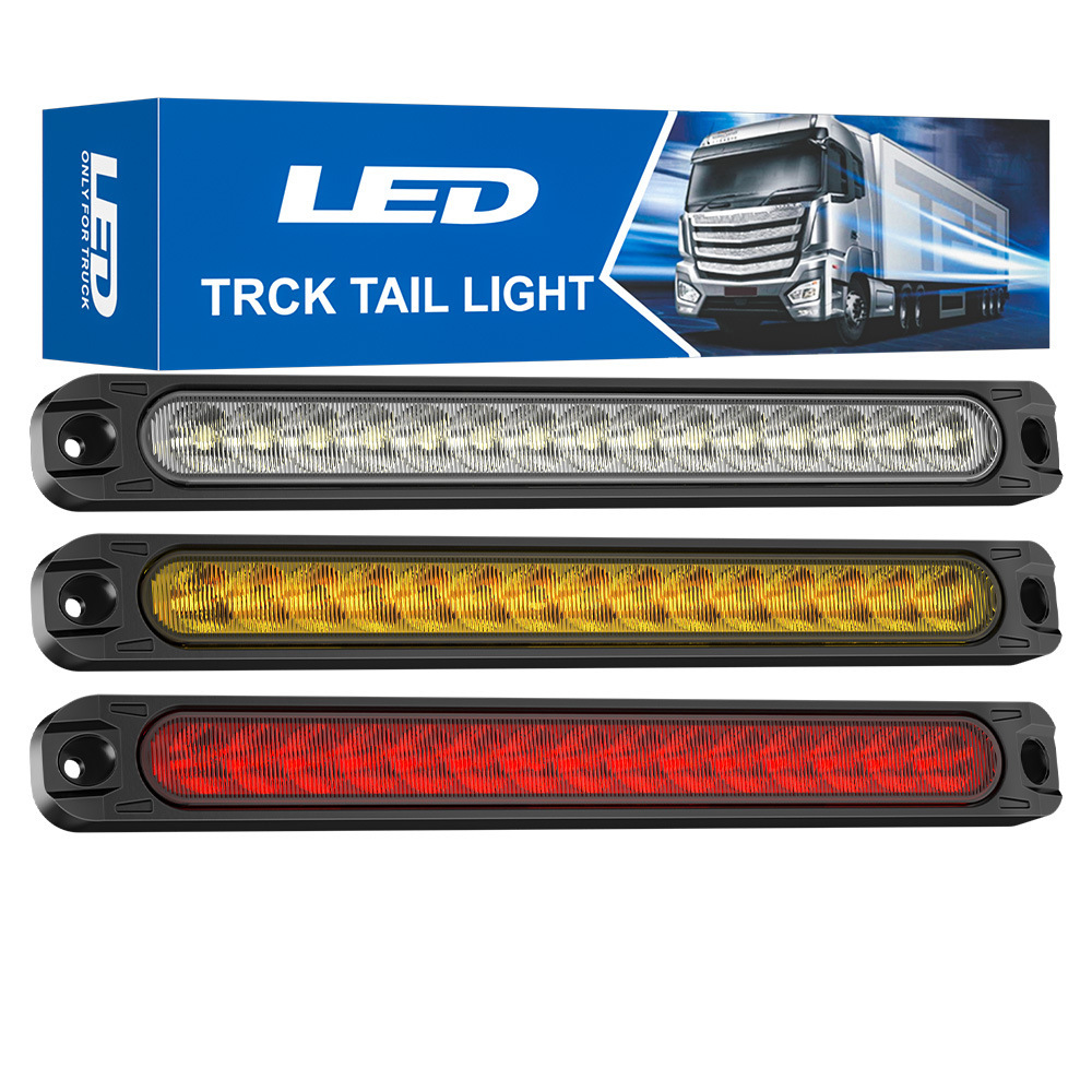 High Brake Light Tail Light Car Truck Truck Trailer 12V24V Universal 15Led Flash Light Running Water Light