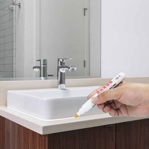 Tile beauty seam pen, floor tile beauty seam repair paint pen, bathroom moisture-proof floor sink gap beautification waterproof decontamination pen