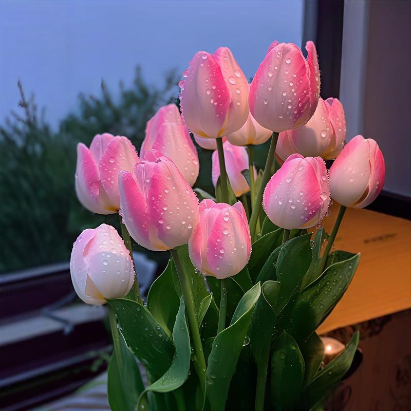 Imported Tulip Large Bulbs 5-Degree Bulbs Potted Florals Hydroponic Soil-Resistant Cold-Resistant Indoor and Outdoor Balcony Flower Plants