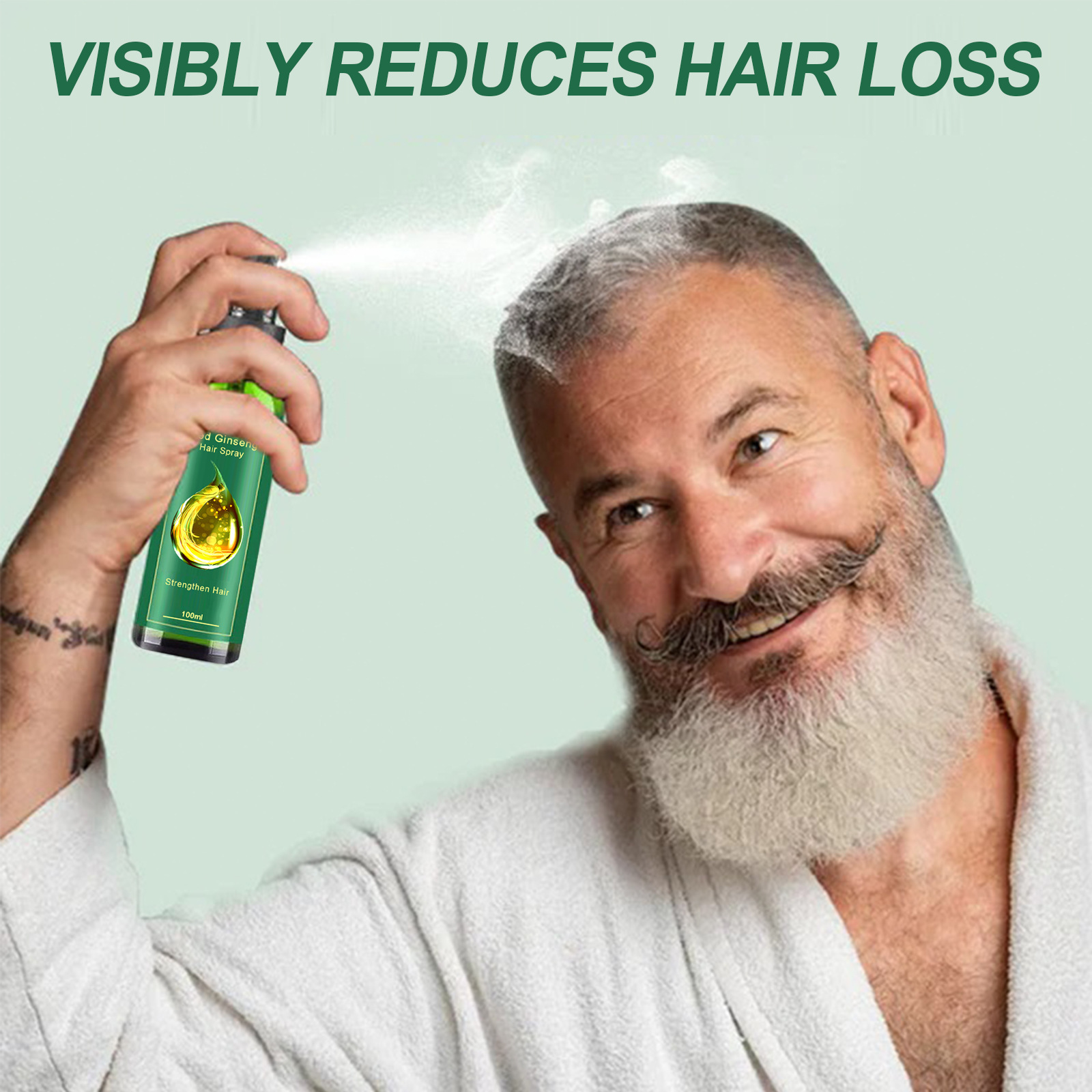 Cheveux denses East Moon pour prévenir la perte, hydratation ferme, cheveux forts et épais, massage du cuir chevelu, spray de soin capillaire_voghion.com