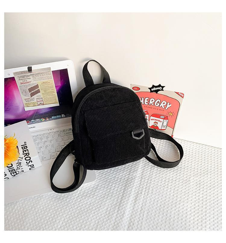 Damen Rucksack Im Vintage Look Aus Kord Für Schule Und Alltag_voghion.com