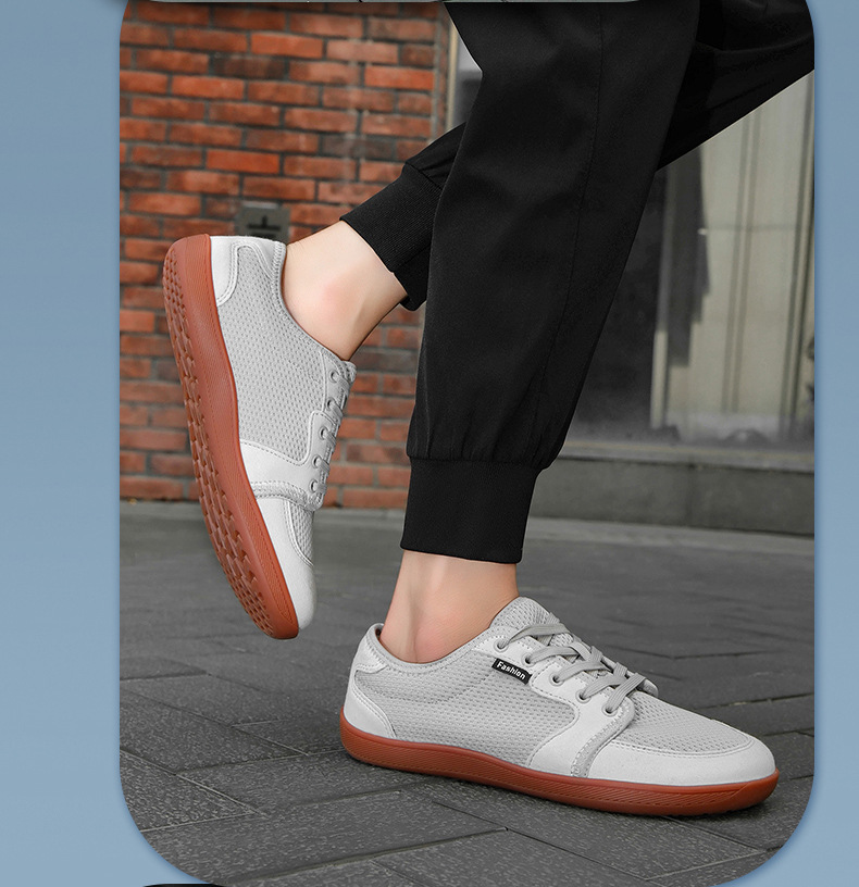 Trendy Moral Training Board Shoes For Men, Mesh Breathable Versatile Sports Casual Shoes, Outdoor Wide-toe Shoes_vogvips.com
