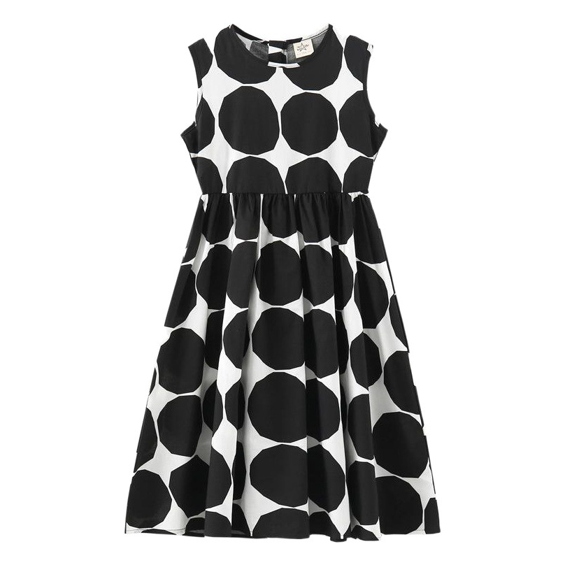 Vestido de verano para niñas Vestido medio y grande falda para niños 2023 nuevo Vestido de playa de algodón puro impreso padre-hijo madre-hija moda