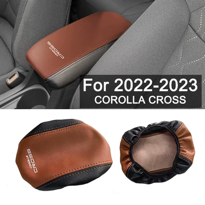 Toyota Corolla Cross avtomobil dirsəkaltı qutusu dəri örtüyü, asan quraşdırma