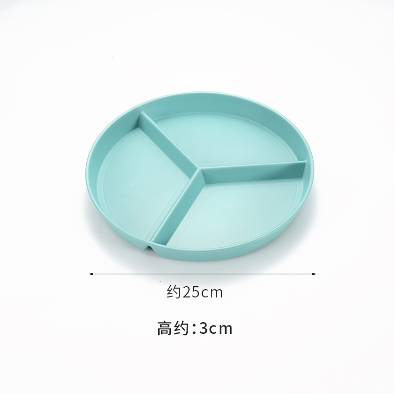 小麦わら分割ディナープレートイン家庭用定量 211 3 分割ディナープレートラウンド脂肪低減プレートプラスチックプレート|undefined