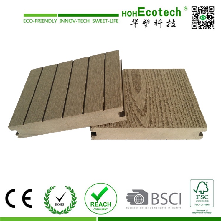Madera de plástico WPC piso fábrica al aire libre de plástico sólido piso de madera patio jardín decoración al aire libre 120*20 anti-corrosión de madera