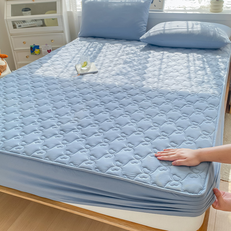 2025 nuevo estilo 2023 nuevo estilo soya funda de cama de una sola pieza funda protectora de colchón sábana acolchada funda de cama a prueba de polvo invierno