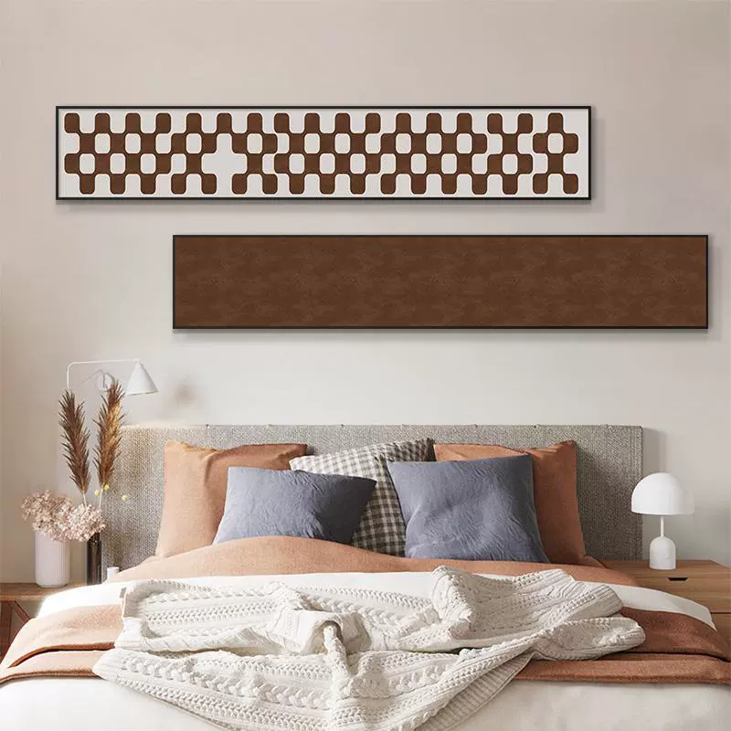 Декоративная картина для гостиной в стиле минимализм в стиле ваби-саби, двухпанельная сетчатая картина 20150.