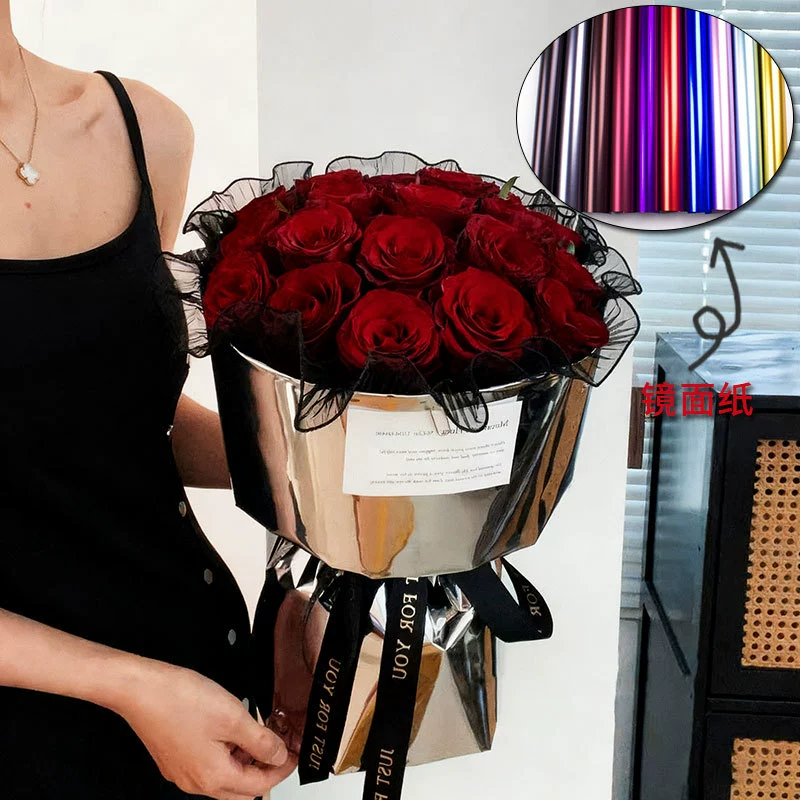 Упаковочная бумага для цветов, матовая бумага «платина», подарочная бумага, бумага для упаковки букетов, упаковочные материалы для цветочных магазинов