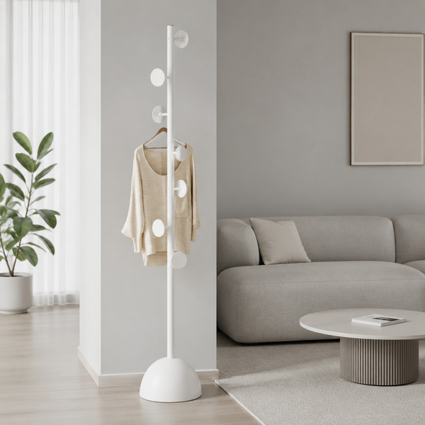 Porch metal floor-standing clothes rack modern style living room…