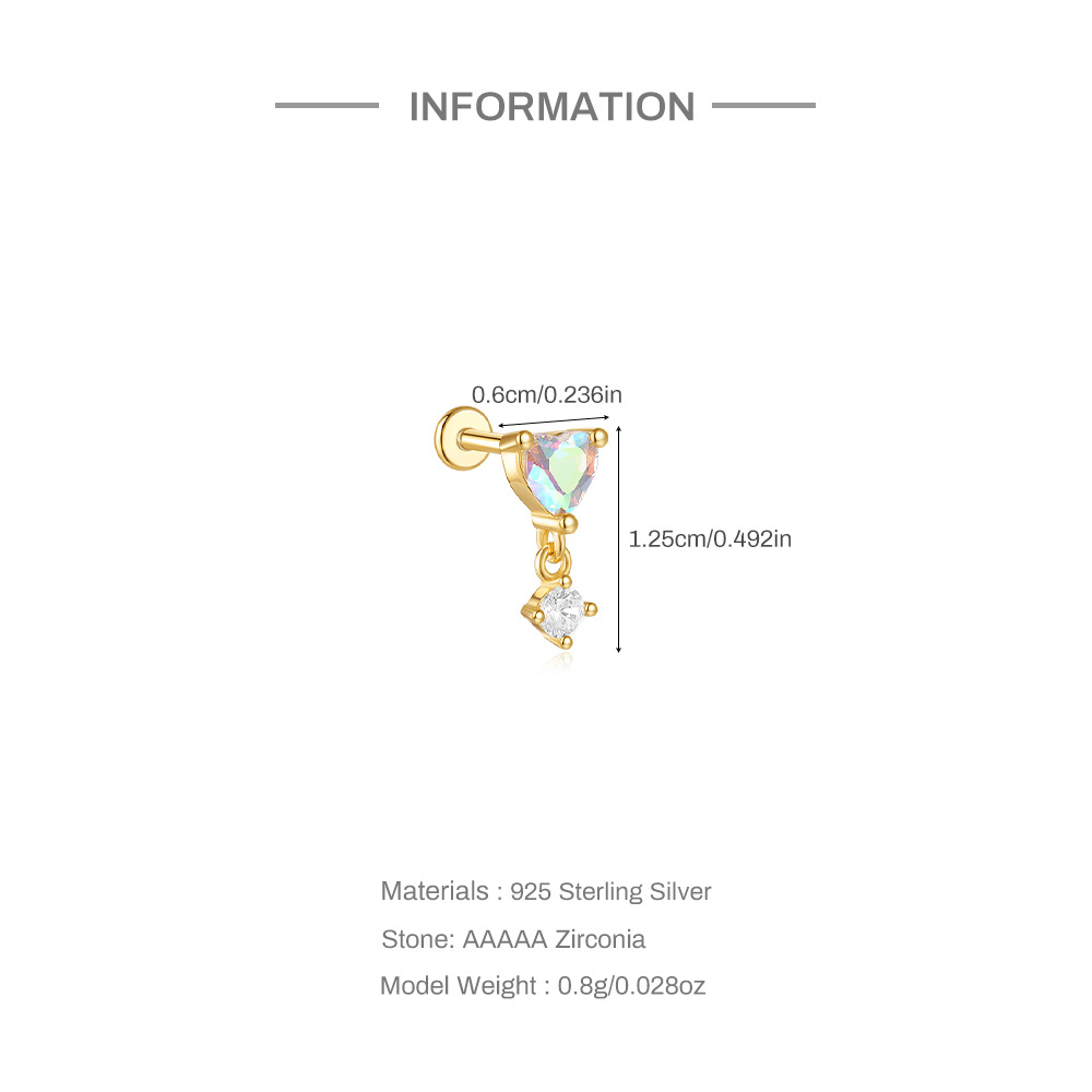 2g Weight Ear Studs Classification Ear Cartilage Rings & Studs Piercing Type 1 Piece Quantity Daily Occasion 925 Sterling Silver Material Flower Pattern All Seasons Season Women's Gender Plating Design Elegant, Simple Style Style 1 Piece Ear Cartilage Rings & Studs Elegant Simple Style Flower 925 Sterling Silver Plating Ear Cartilage Rings & Studs 无