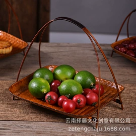 竹编;竹质工艺品;家用煮茶炭炉