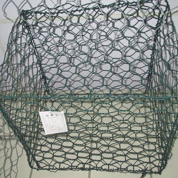 供应石笼网PVC绿色六角网 防洪网 100x120格宾挡墙网