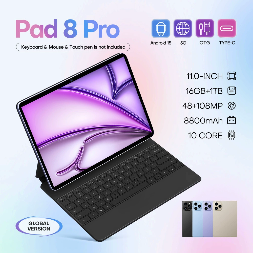 Международная электронная коммерция 2025 10.1-дюймовый инкель экран Pad8Pro планшет двойной слот 4G звонок 4+32