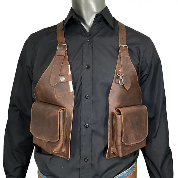 Amazon Cross-border Foreign Trade Role-playing Steampunk Renaissance Leather Handmade Strap Underarm Satchel
