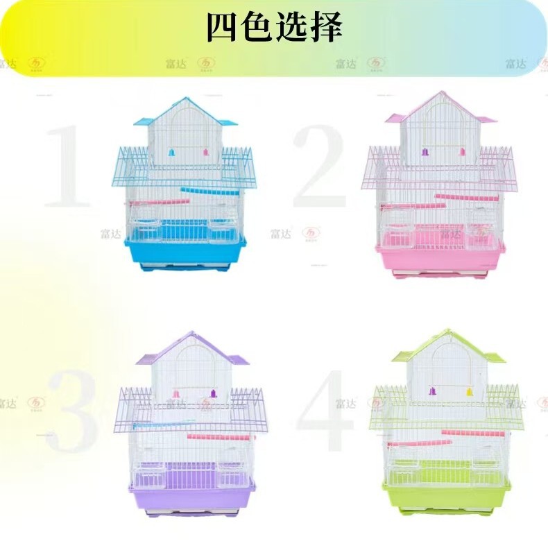 Parrot Cage Birdcage Special Villa Type New Model for Cockatiels and Budgies, Suitable for Home Use and Travel, Large Portable Pet Bird House