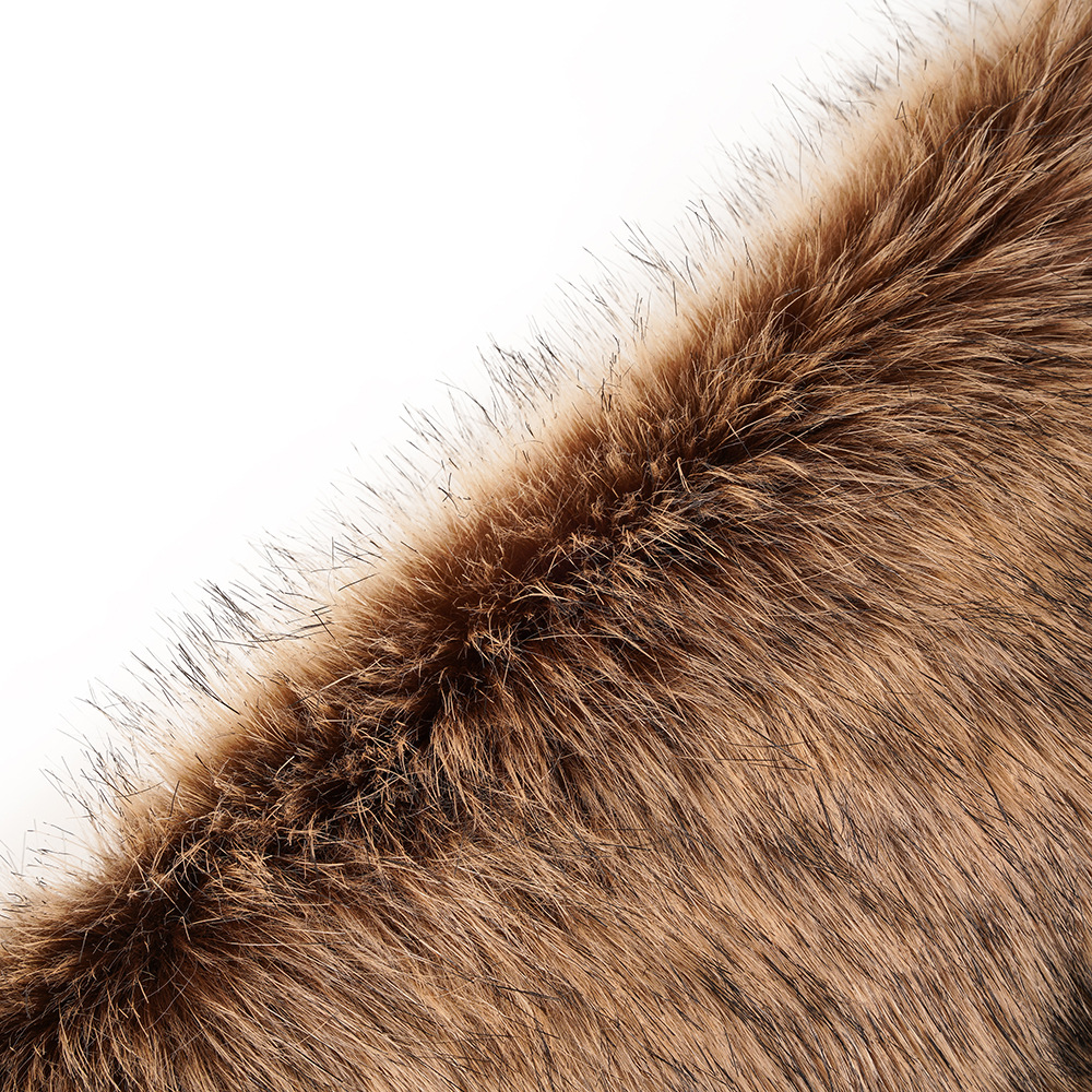 Yakalı taklit, gelin çeongsamı, sonbahar ve kış taklit tilki kürkü pelerin şal_voghion.com