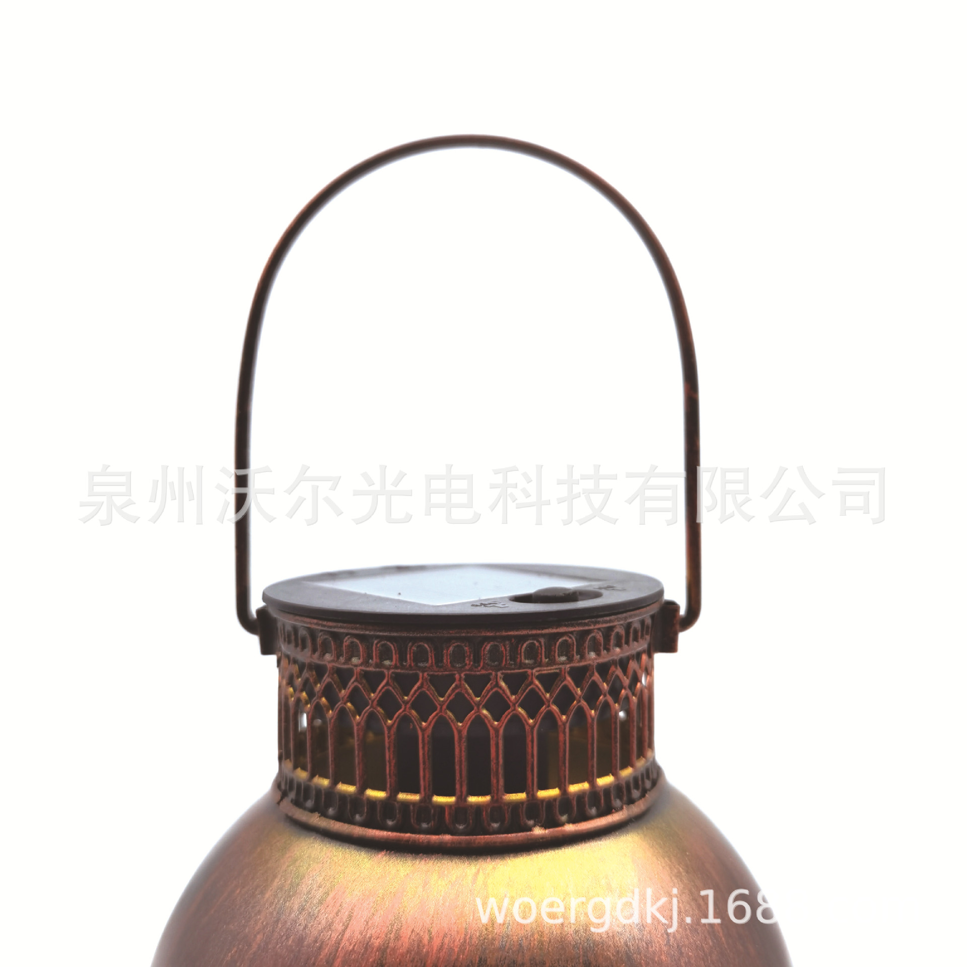 亚马逊热销LED太阳能太阳镂空复古灯花园 庭院装饰灯草坪灯手提灯