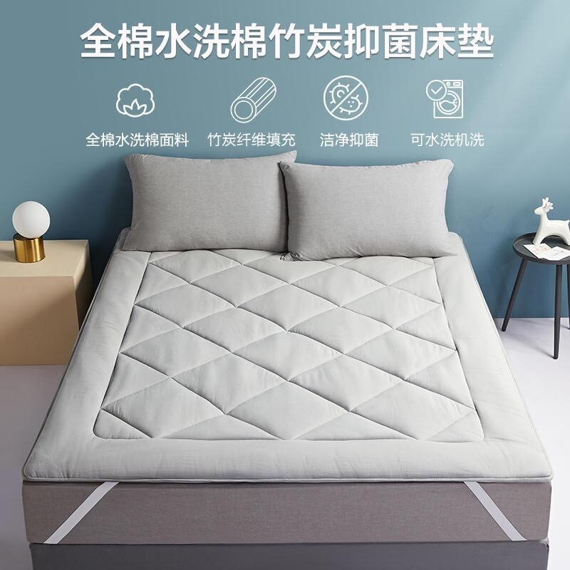 All-Season Thickened Mattress, Foldable Soft Pad for Single and Double Beds, Suitable for Student Dormitories and Rental Apartments