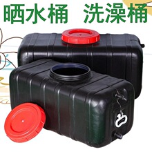 跨境农村太阳能热水袋晒水桶洗澡热水桶夏季储水洗澡桶简易黑色水