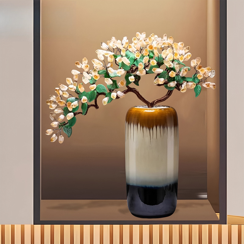 Citrine Money Tree Ornaments for Living Room, Tv, and Entrance Decoration, Light Luxury Housewarming Gift Citrine Money Tree Ornaments for Living Room, Tv, and Entrance Decoration, Light Luxury Housewarming Gift
