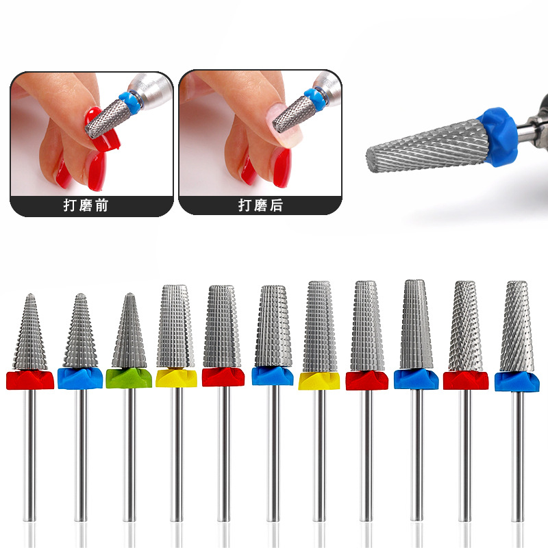 Cabeza de pulido de acero de tungsteno de alta gama broca de carburo duro diente cruzado cinco en uno descarga rápida de la pieza de pulido de armadura sin temblar