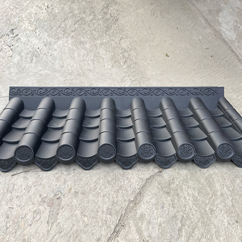 装饰琉璃瓦树脂瓦仿古装饰塑料瓦围墙门头别墅中式雨棚一体建筑