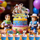 Toy Story Theme Birthday Party Cake Card Insert Balloon Decoration